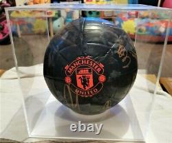 025 £100 Off Signed 2019/20 Man United Football + display case and COA