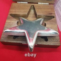 1/2 Kilo Geiger Star With Wood Case Display And Coa 500grams. 999