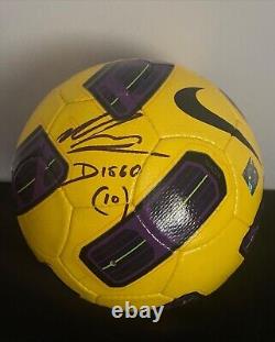 1 OF 1 Diego MARADONA signed football bespoke display case COA & photo proof