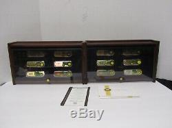 12 Diff Franklin Mint John Deere Collector Knives With 2 Display Cases 10 COAs