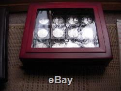 12 SILVER PROOF KINGS AND QUEENS OF GREAT BRITAIN IN DISPLAY CASE WITH COAs
