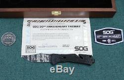 #166 of 300 SOG 30TH ANNIVERSARY Tiger Stripe TRIDENT Folder Display Case COA
