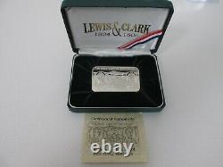 1804-1806 Lewis & Clark 5 Troy Ounce. 999 Silver Ingot withDisplay Case and COA