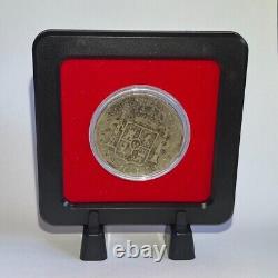 1806 Spanish Portrait Silver 8 Reales Coin with Display Case & COA, with Chopmarks