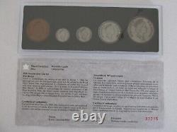 1898-1998 Canada 90th Anniversary Silver Antique Finish Set withDisplay Case & COA