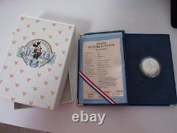 1928-1988 Mickey 60 Years 1 Tr Oz. 999 Silver withDisplay Case, Box, and COA
