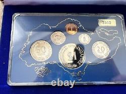 1978 Ltd Edt Republic Of Singapore 6 Coin Proof Set With COA & Display Case