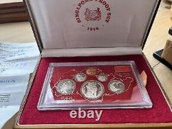 1978 Ltd Edt Republic Of Singapore 6 Coin Proof Set With COA & Display Case