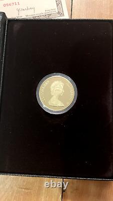 1982 RCM Canadian Constitution $100 Dollar 1/2 oz Gold Coin withDisplay Case & COA