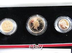1986 United Kingdom Gold Proof Set withDisplay Case and COA