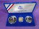 1986 Us Liberty 3 Coin Proof Set Beautiful Coins In Display Case, No Coa