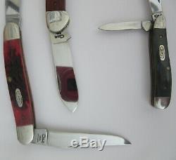 1990 Case XX TEN DOT 4 Knife Set in Mint Walnut/Glass Display COA 1 of 500 HTF