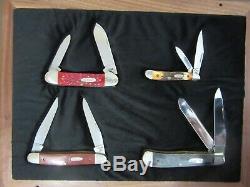 1991 Case XX 9 DOT 4 Knife Set in Mint Walnut/Glass Display COA 1 of 500 HTF