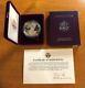 1991-s 1 Oz Proof Silver American Eagle Coin With Box, Display Case & Coa