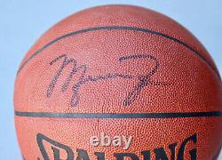 1996 Michael Jordan Signed Spalding Basketball with COA & Case NBA