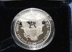1997-P American Silver Eagle Gem DCAM Proof with Display Case and COA E1917