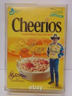 2000 Richard Petty Signed Autographed Nascar Cheerios Box With Coa Display Case