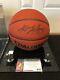 2001 Kobe Bryant Psa/dna Authentic Autographed Basketball With Coa + Display Case