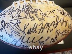 2004 New England Patriots Team Signed Football World Champions! Coa