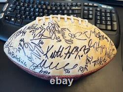 2004 New England Patriots Team Signed Football World Champions! Coa