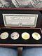 2004 Ultimate Silver Eagle Collection. 4 Coin Set. In Wooden Display With Coa