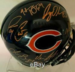 2010 CHICAGO BEARS Team Autographed Signed Mini Helmet withDisplay Case & AAA COA