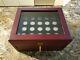 2010 National Parks Pds Quarters With Wood Display Case 54 Quarters With Coa