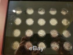 2010 National Parks PDS Quarters with Wood Display Case 54 Quarters with COA