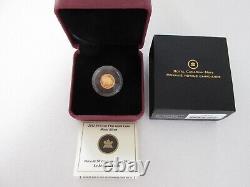2011 Canada 50-Cent. 9999 Fine Gold Proof Wood Bison Coin withDisplay Case/COA