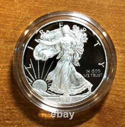 2013-W 1 oz Proof Silver American Eagle Coin with Box, Display Case & COA (GA6)