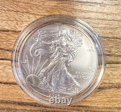 2014-W American Silver Eagle Uncirculated Coin withDisplay Case, Box, & COA Ounces