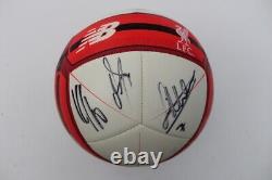 2016-17 Liverpool Squad Signed Football in Display Case + Official COA & Map