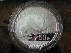 2016 China 150g Silver Panda BU Chinese Coin with display case and COA