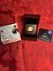 2020 Niue 1/4 Oz Proof Gold Hogwarts Express With Wooden Display Box & Coa