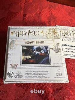 2020 Niue 1/4 oz Proof Gold Hogwarts Express With Wooden Display Box & COA