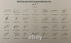 2022-23 Manchester United Squad Signed Football in Display Case + Official COA
