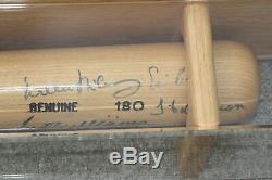 500 Home Run Club Autographed Baseball Bat 12 signatures with COA in Display Case