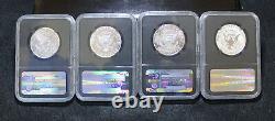 50th Anniversary Kennedy Half NGC SP70 PR70 4-Coin Set with Display Case & OGP/COA