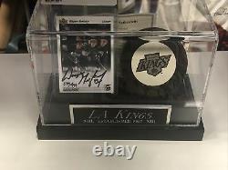 91-92 Upper Deck Wayne Gretzky Display Case With Auto Card & Puck WithCOA 590/999