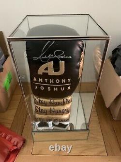 AJ ANTHONY JOSHUA SIGNED LTD EDIT GLOVE IN GLASS DISPLAY CASE COA £240 Delivered