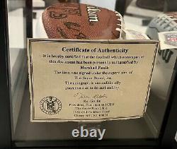 AJ Green Autographed Cincinnati Bengals Logo Football in Display Case with GA COA