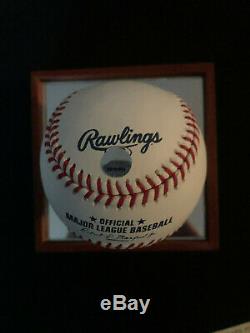 ALEX RODRIGUEZ AUTOGRAPHED STEINER BB withCOA & DISPLAY CASE 2016 FINAL SEASON
