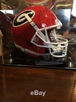 Aaron Murray Autographed Georgia Football Helmet withCOA and Display Case