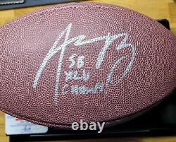 Aaron Rodgers Autographed Football SB XLV Champ with COA and display case