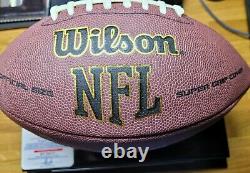 Aaron Rodgers Autographed Football SB XLV Champ with COA and display case