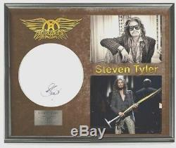 Aerosmith Steven Tyler Autographed Drum Display Shadowbox Case Custom COA 100%