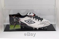 Alan Shearer Signed Autograph Football Boot Display Case Newcastle COA