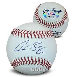 Alex Bregman Autographed MLB Signed Baseball PSA DNA COA With UV Display Case