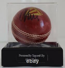 Alex Hales Signed Autograph Cricket Ball Display Case Sport England AFTAL & COA