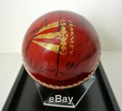 Allan Lamb Signed Autograph Cricket Ball Display Case England Ashes & COA